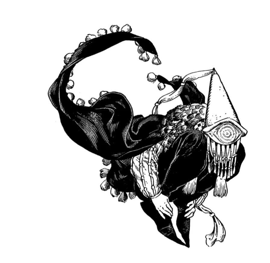 A Brimhat character design from Witch Hat Atelier