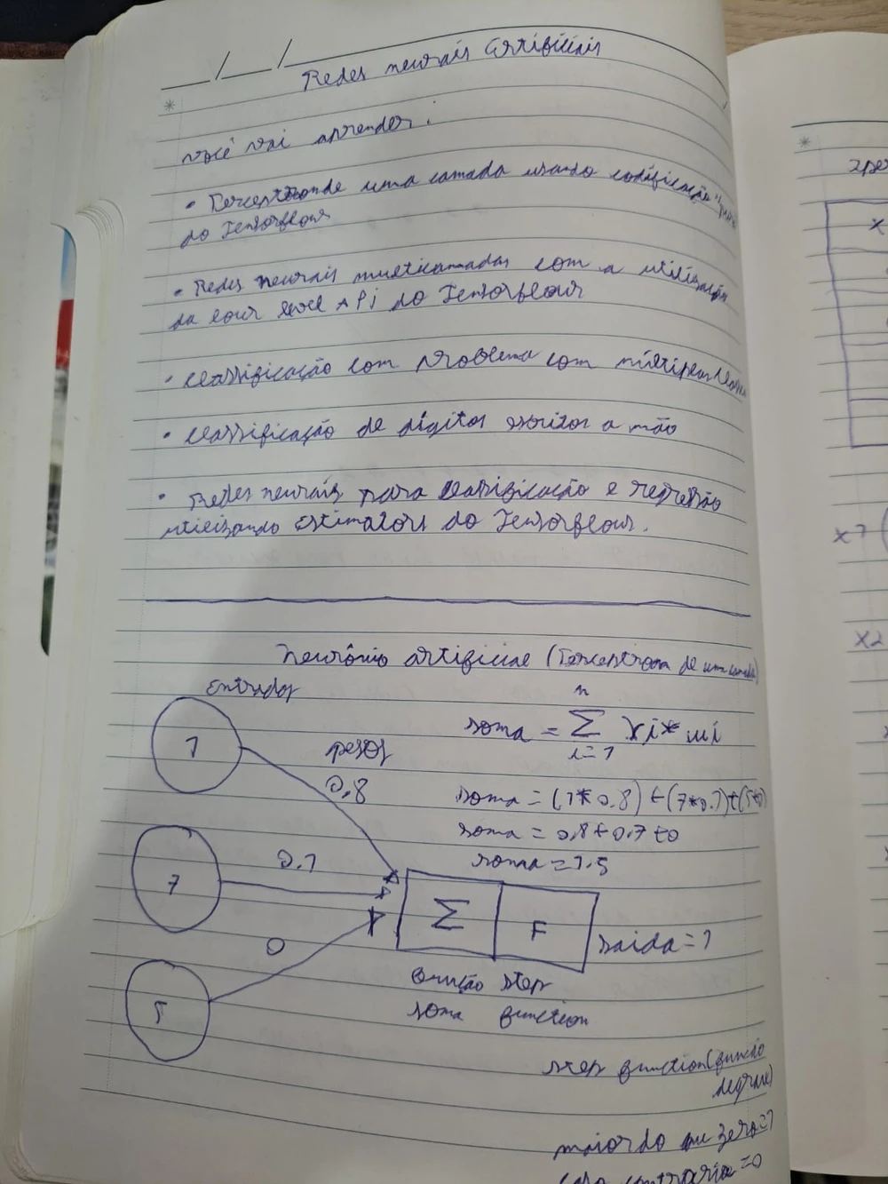 My handwritten machine learning notes from when I was fifteen